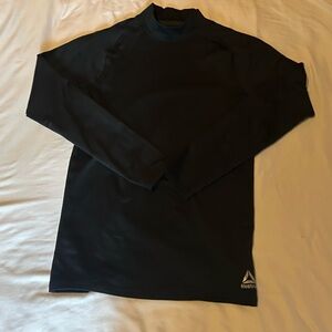Reebok Black Athletic Long Sleeve Top with Subtle Logo